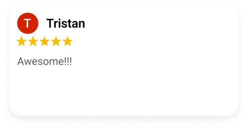5-star client review